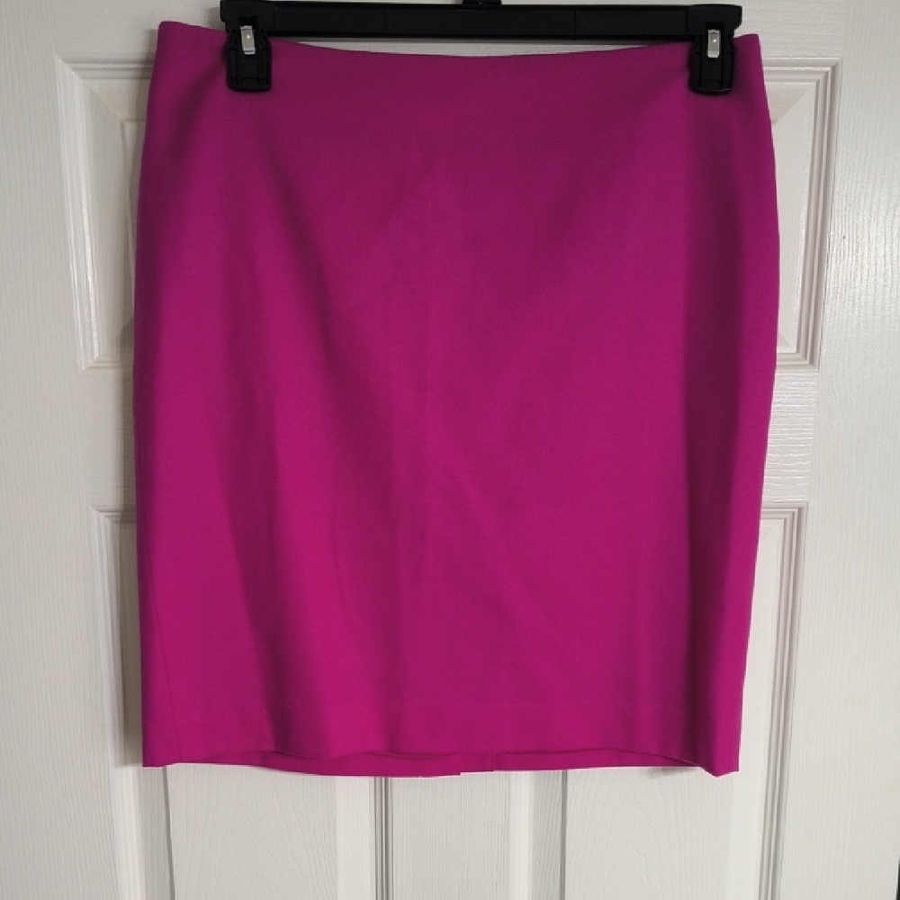 Talbots Elegant Pink Wool Blend Women's Pencil Skirt